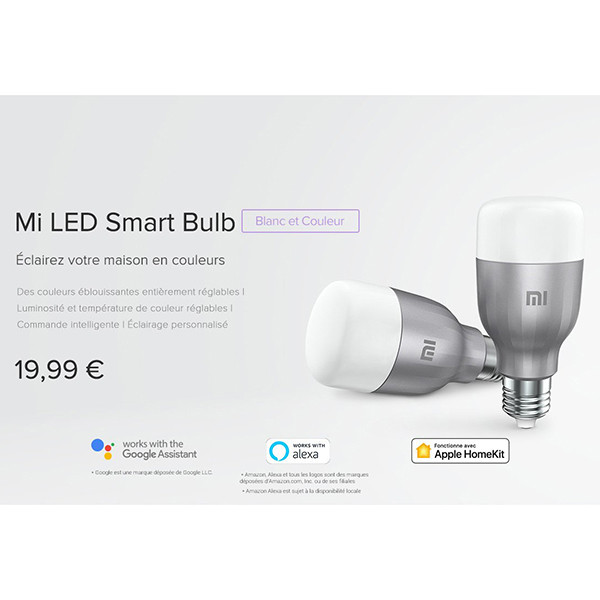 Ampoule Connectée Xiaomi MI LED Smart Bulb Blanc