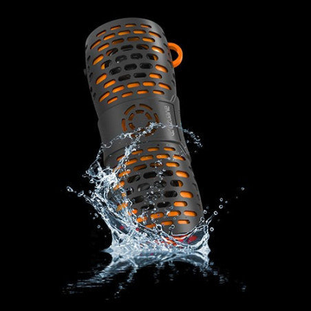Enceinte WaterProof Bluetooth 12W Noir/Orange - AVENZO - AVSP3001BO