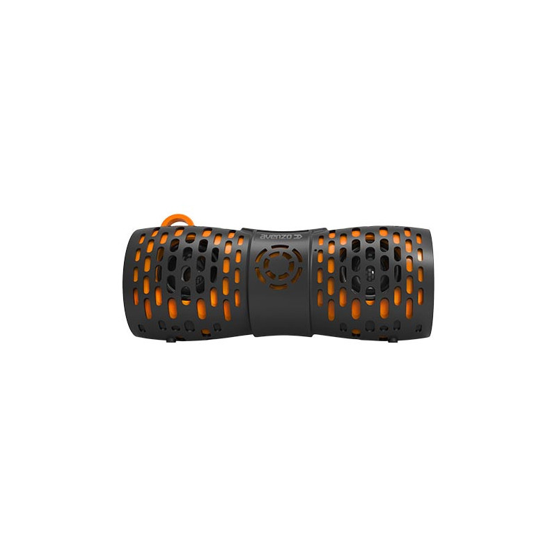 Enceinte WaterProof Bluetooth 12W Noir/Orange - AVENZO - AVSP3001BO