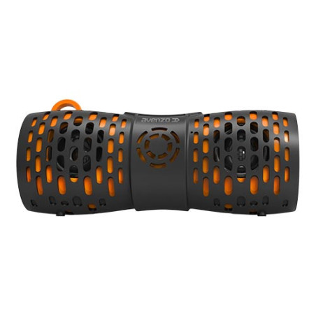 Enceinte WaterProof Bluetooth 12W Noir/Orange - AVENZO - AVSP3001BO