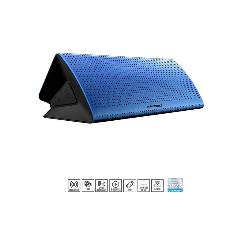Enceinte Bluetooth Triangle 10W Bleu - BLAUPUNKT - BLP3200-151