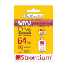 Carte MicroSD Nitro 64GB + Lecteur de Carte iDrive Blanc - STRONTIUM - MICSDLIGHT64GONIT
