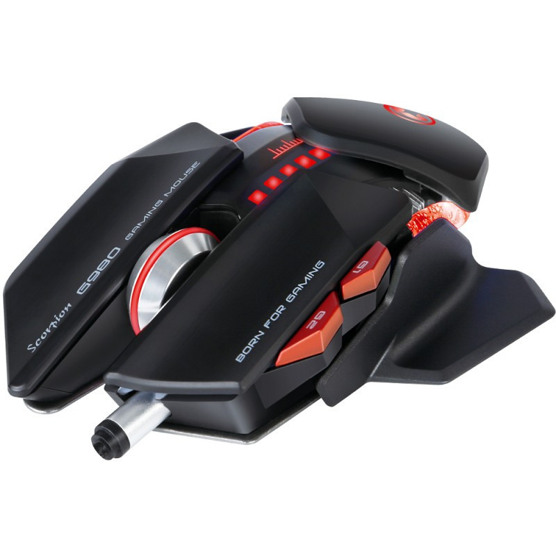 Souris Gaming LED Scorpion Noir/Rouge - MARVO - MA-G980BK