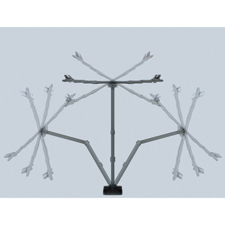 Support TV Mural Slim Inclinable/Orientable Curved 400DR Noir - MELICONI - MEL480806
