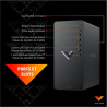 Unité Centrale Victus AMD Ryzen 5 5600G 8Go/512Go Noir - HP - HPVICTUS639T4EA