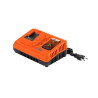 Chargeur 4.0A pour les batteries 20V et 2x20V Dual Power Noir/Orange - POWERPLUS