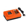 Chargeur 4.0A pour les batteries 20V et 2x20V Dual Power Noir/Orange - POWERPLUS