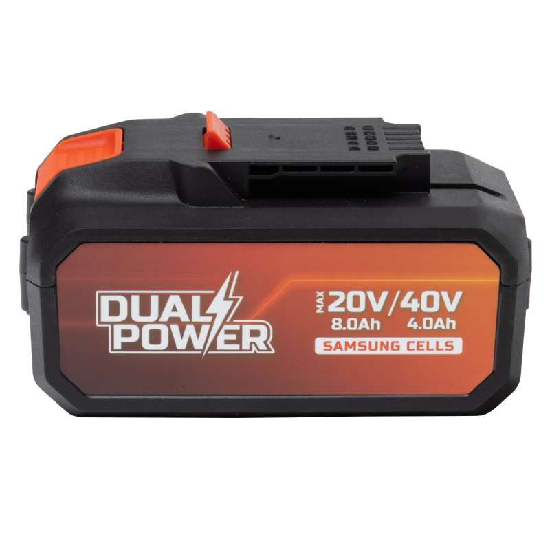 Batterie 2 x 20V 4Ah Dual Power pour outil 40V Noir/Orange