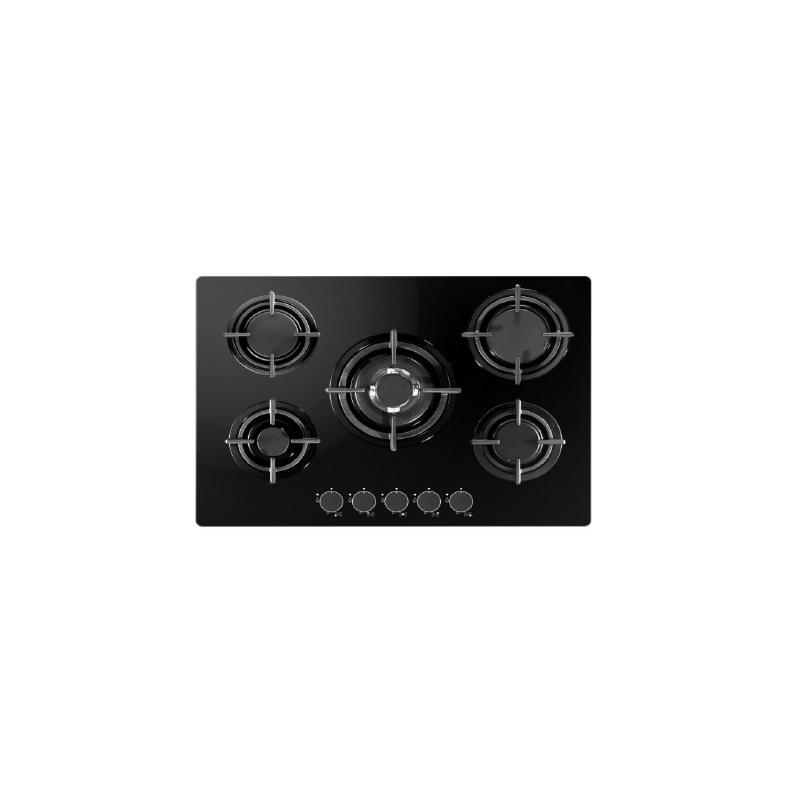 Plaque de Cuisson à Gaz 5 Foyers 75cm Inox - DEROSSO - NDR-755FGWF-V
