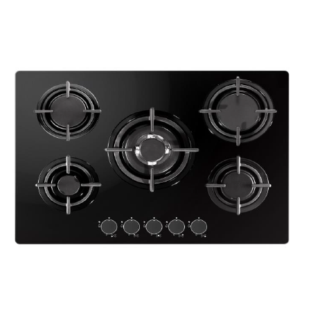 Plaque de Cuisson à Gaz 5 Foyers 70 cm Inox - DEROSSO - NDR-755FGWF-V
