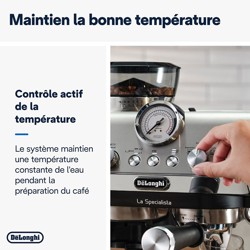Machine à expresso La Specialista Arte EC 9155.MB 1300W Inox - DELONGHI