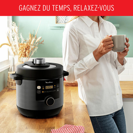 Multicuiseur Turbo-Crisp 15 Programmes 1450W Noir - MOULINEX 