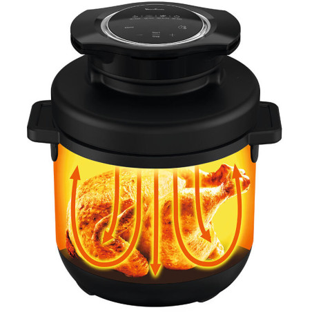 Multicuiseur Turbo-Crisp 15 Programmes 1450W Noir - MOULINEX 