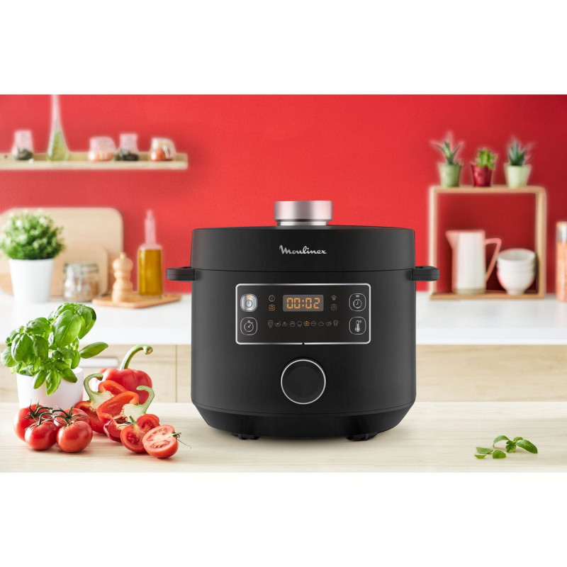 Multicuiseur rapide TURBO CUISINE CE754810 - Noir MOULINEX : le multicuiseur à Prix