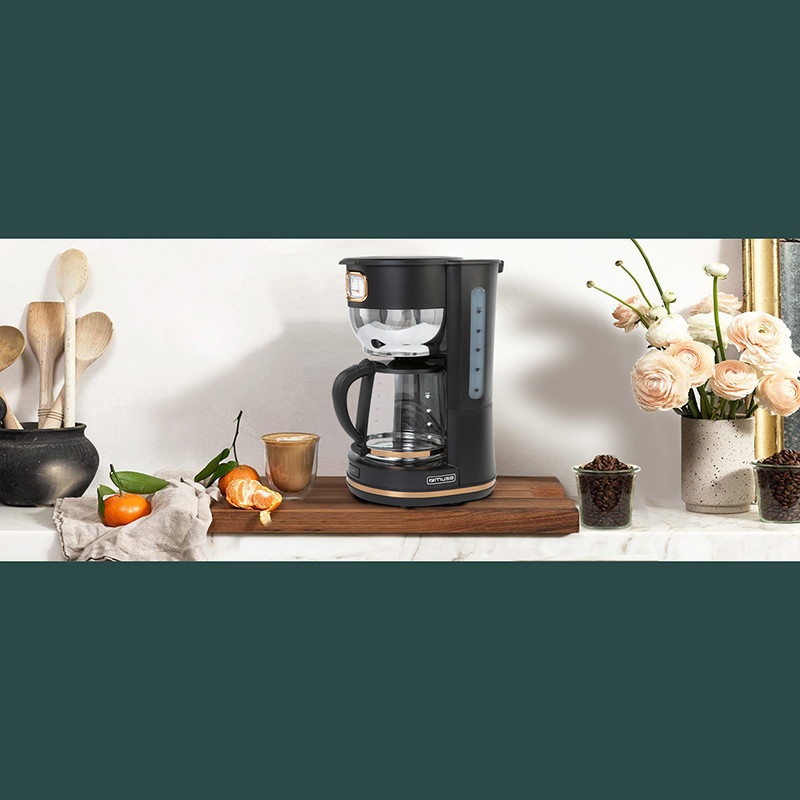 Cafétière 1,4L 1000W Noir - MUSE