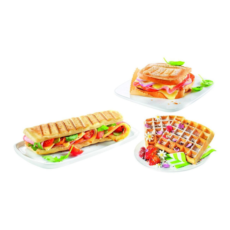 Gaufrier 3en1 Break Time Gris/Noir - TEFAL 