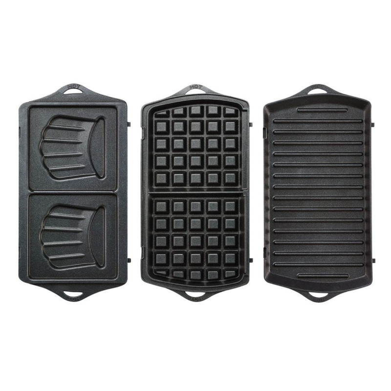 Gaufrier 3en1 Break Time Gris/Noir - TEFAL 