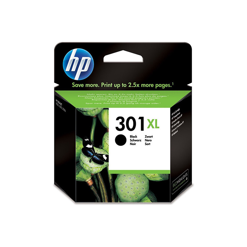Cartouche d'encre Authentique 301XL Noir - HP - HP301XLN