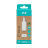 Chargeur Secteur 1x USB 2.4A Blanc - RADIOLA - FO1024