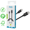 Câble charge et synchro Power Delivery USB-C vers Type-C 1m Noir - JAYM - JMCâble 018