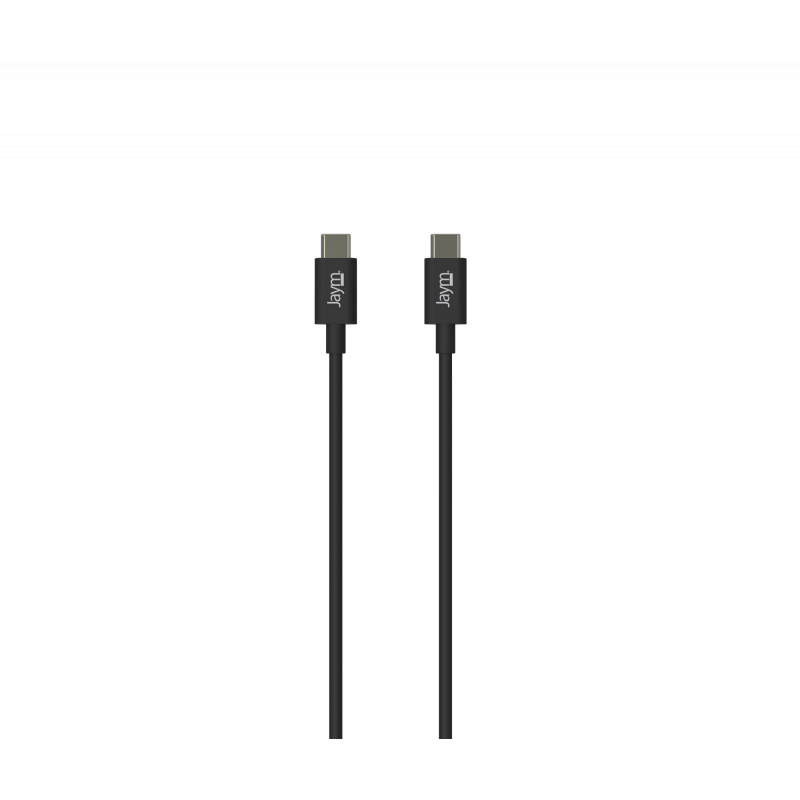 Câble charge et synchro Power Delivery USB-C vers Type-C 1m Noir - JAYM - JMCâble 018