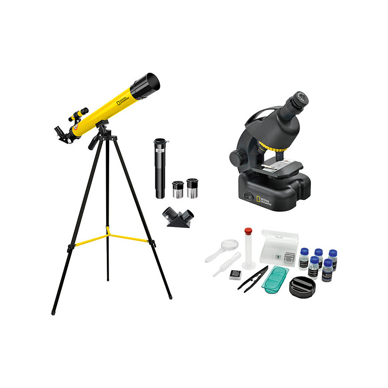 Kit Télescope + Microscope pour Débutants - NATIONAL GEOGRAPHIC - 9118300