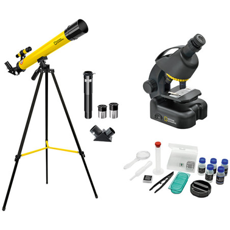 Kit Télescope + Microscope pour Débutants - NATIONAL GEOGRAPHIC - 9118300