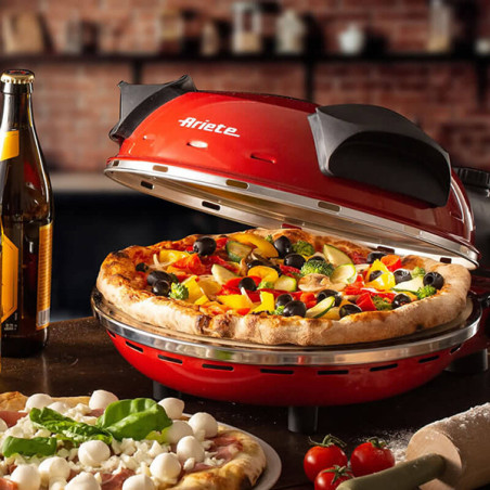 Four à Pizza en 4 Minutes 1200W Rouge - ARIETE - ARI909