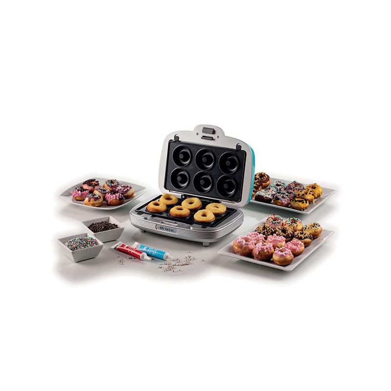 Plaque Electrique pour Muffins/Beignets/Sandwichs 700W Bleu/Gris - ARIETE - ARI1972B