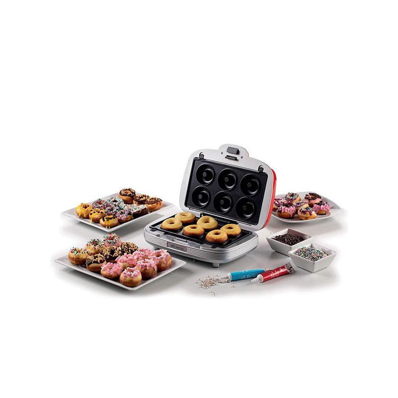 Plaque Electrique pour Muffins/Beignets/Sandwichs 700W Rouge/Gris - ARIETE - ARI1972R
