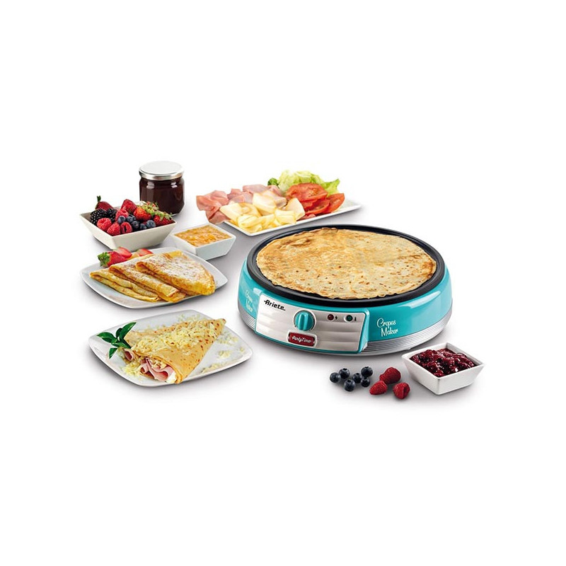 Crêpière Party Time 1000W Bleu - ARIETE - ARI202B