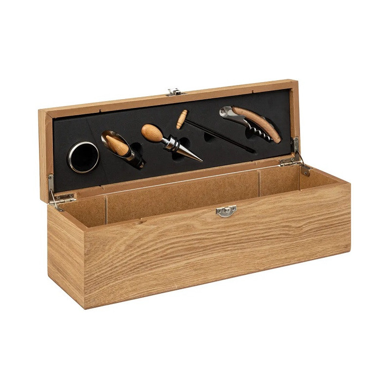 Coffret sommelier Marc 5 pièces Bois - SECRET DE GOURMET - 160754