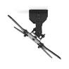 Support plafond vidéoprojecteur inclinable rotatif Noir - NEDIS - PJCM100BK