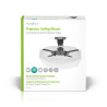 Support plafond vidéoprojecteur inclinable rotatif Noir - NEDIS - PJCM100BK
