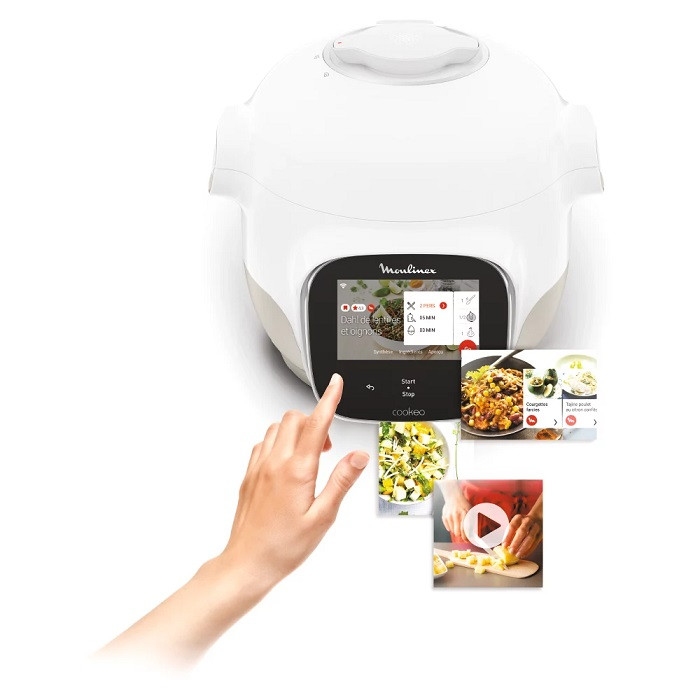Multicuiseur intelligent Moulinex Cookeo Touch WiFi Mini CE922110 900 W  Blanc - Achat & prix