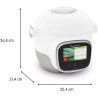 Multicuiseur Cookeo Touch Mini WiFi Recettes illimitées 3L Blanc - MOULINEX - CE922110