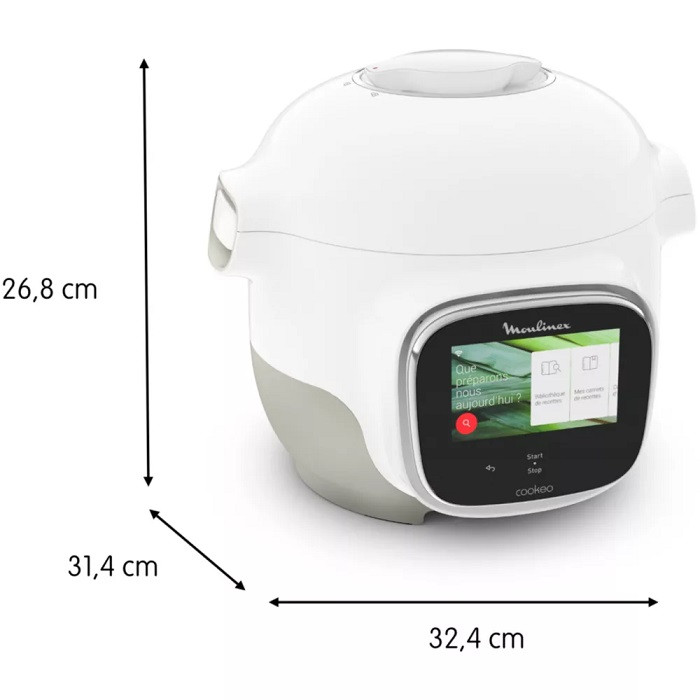Critique du Mini Cookeo Touch Wi-Fi blanc 3 litres, 13 modes de