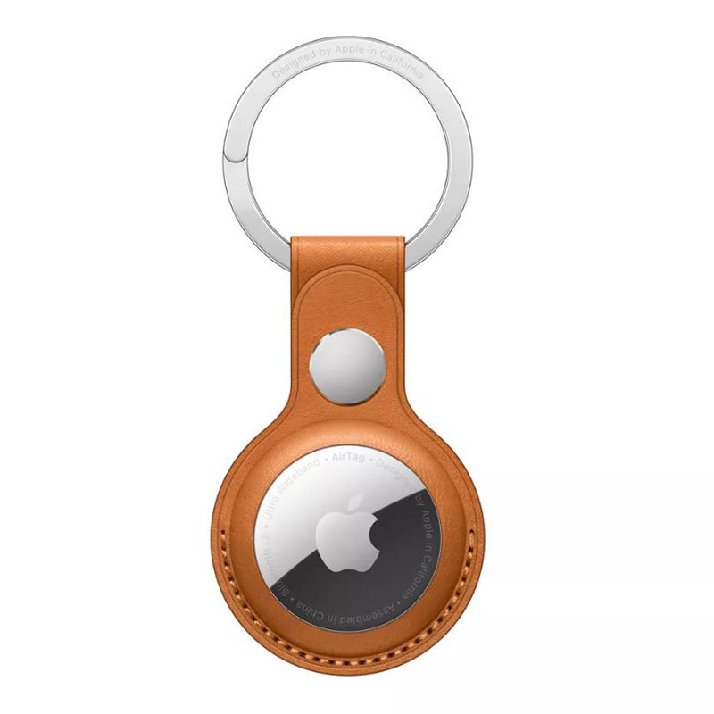 Porte-clés AirTag en cuir Gold - APPLE - MMFA3ZM/A