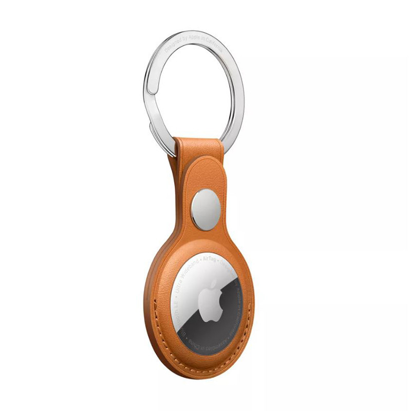 Porte-clés AirTag en cuir Gold - APPLE - MMFA3ZM/A
