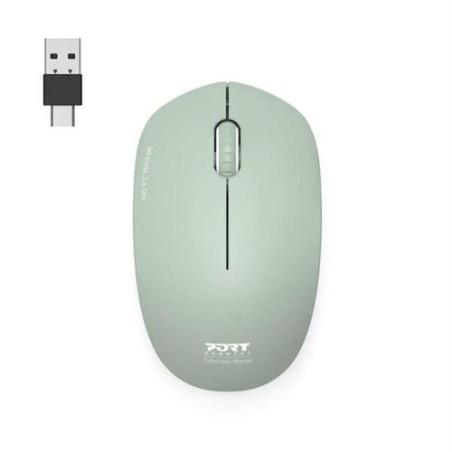 Souris sans fil Collection II USB/USB-C olive - PORT DESIGNS - 900543