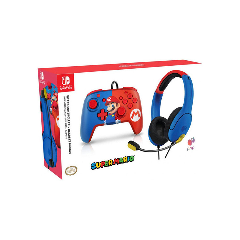 Casque + manette Nintendo Switch Super Mario officiels - BEM'S - 65301120634