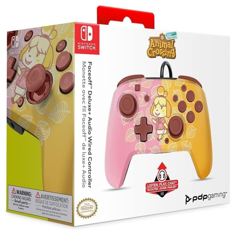 Manette Nintendo Switch Faceoff Deluxe + Animal Crossing Isabelle - PDP - 65301119134