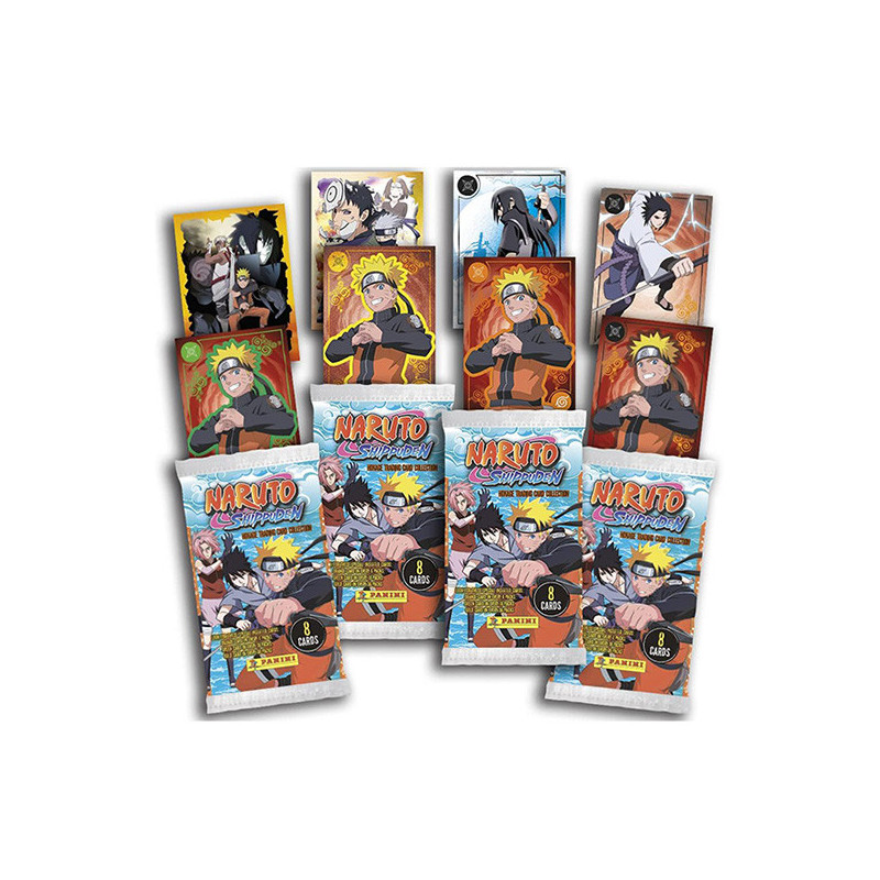Blister 4 pochettes + carte EL Naruto shippuden TC - PANINI - 78330021997