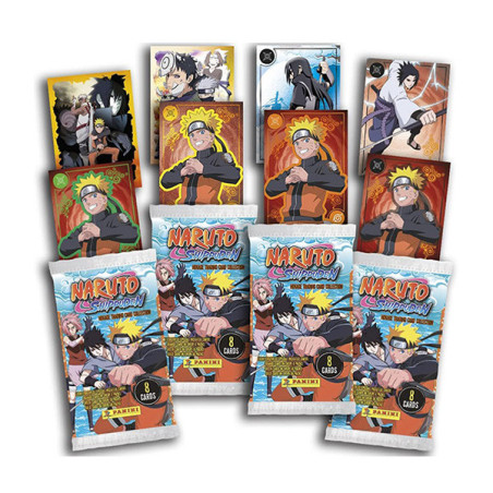 Blister 4 pochettes + carte EL Naruto shippuden TC - PANINI - 78330021997