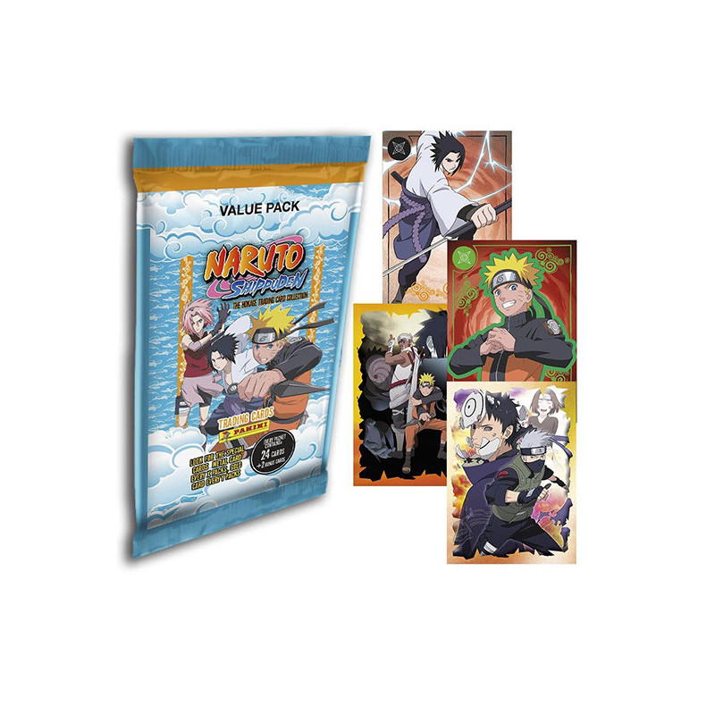 Blister 4 pochettes + carte EL Naruto shippuden TC - PANINI - 78330021997