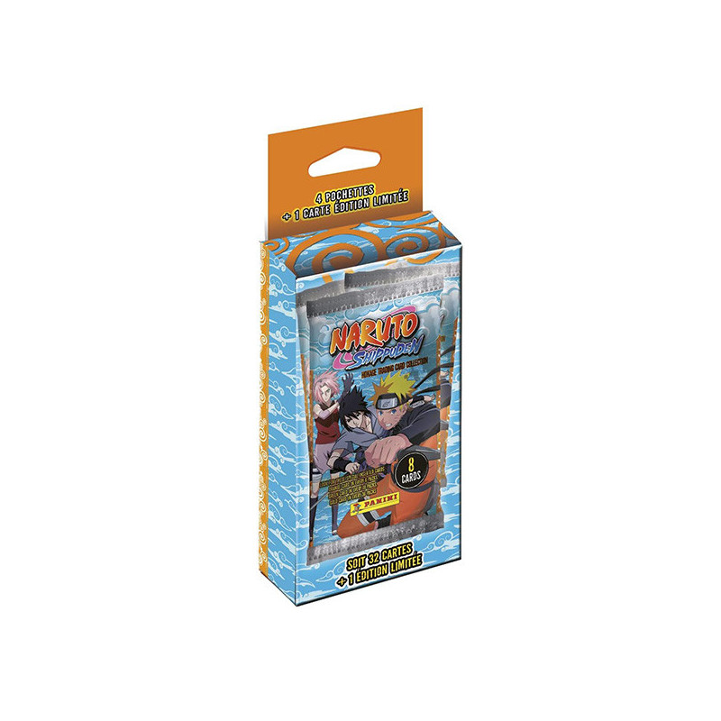 Blister 4 pochettes + carte EL Naruto shippuden TC - PANINI - 78330021997