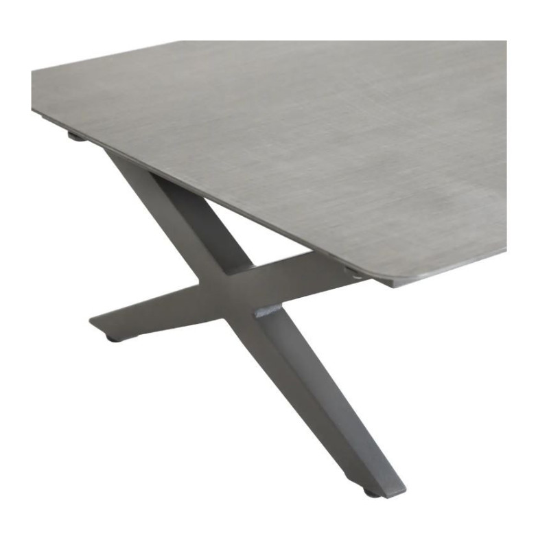 Salon de jardin - EMBRUNS HESPERIDE - Gris anthracite - 5 personnes