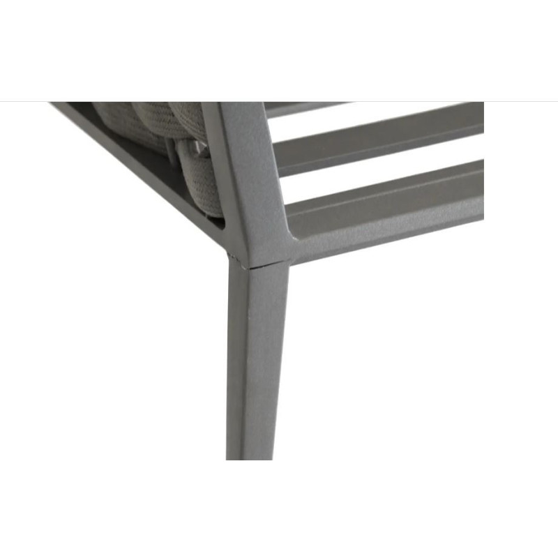 Salon de jardin - EMBRUNS HESPERIDE - Gris anthracite - 5 personnes