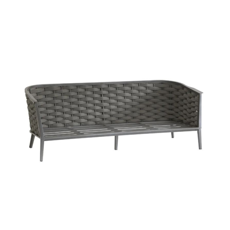 Salon de jardin - EMBRUNS HESPERIDE - Gris anthracite - 5 personnes