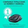 Souris sans fil M185 Black/Red Glossy - LOGITECH - LOG_910-002237